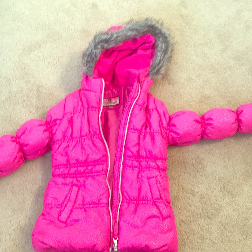❄️Winter ✨Sparkly💫 Pink Puffy Jack❄️